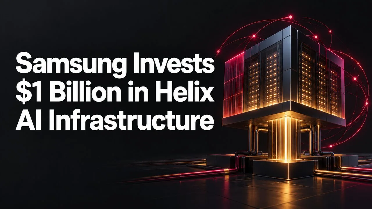 Samsung Invests $1 Billion in Helix AI Infrastructure