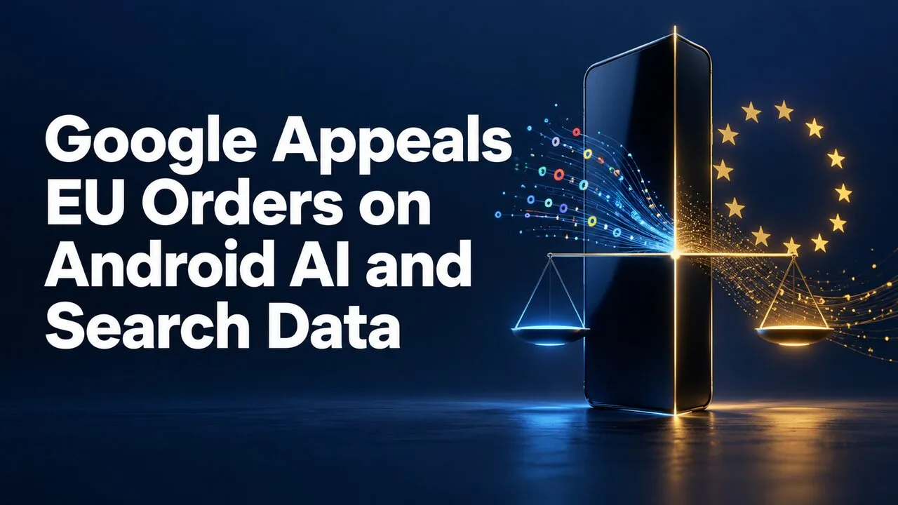 Google Appeals EU Orders on Android AI and Search Data