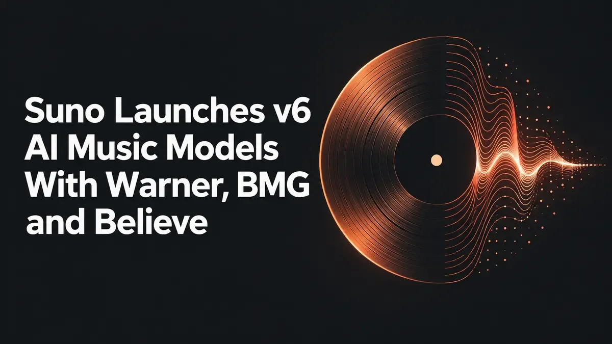 Suno Launches v6 AI Music Models With Warner, BMG and Believe