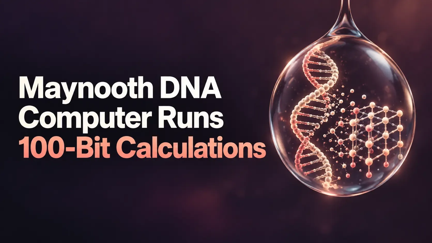Maynooth DNA Computer Runs 100-Bit Calculations
