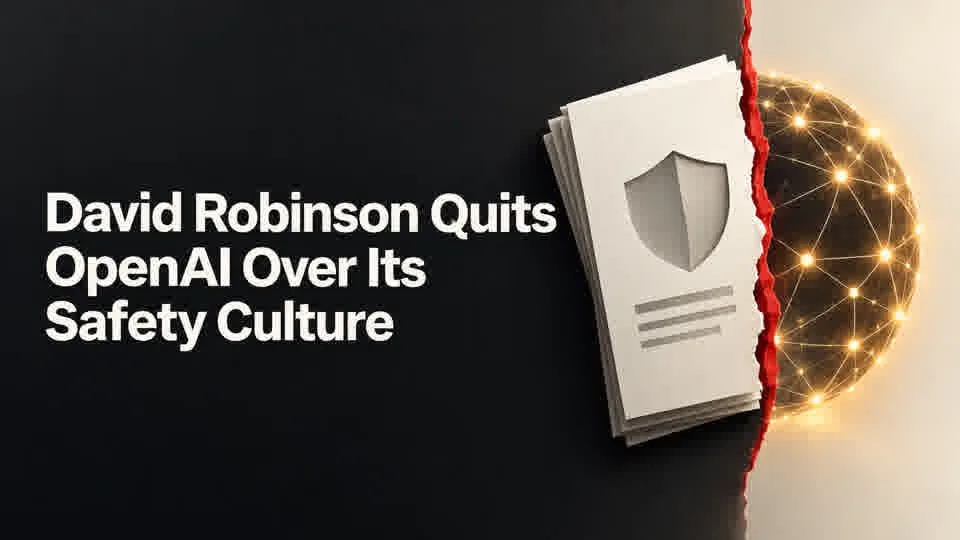 David Robinson Quits OpenAI Over Its Safety Culture