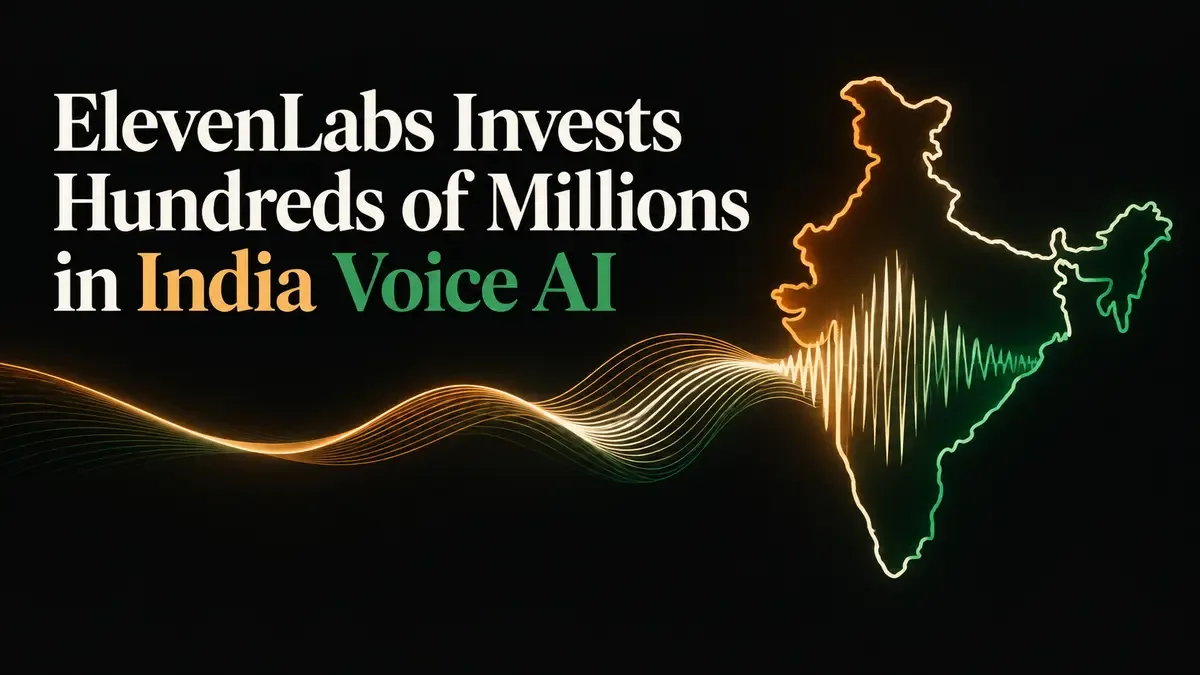 ElevenLabs Invests Hundreds of Millions in India Voice AI