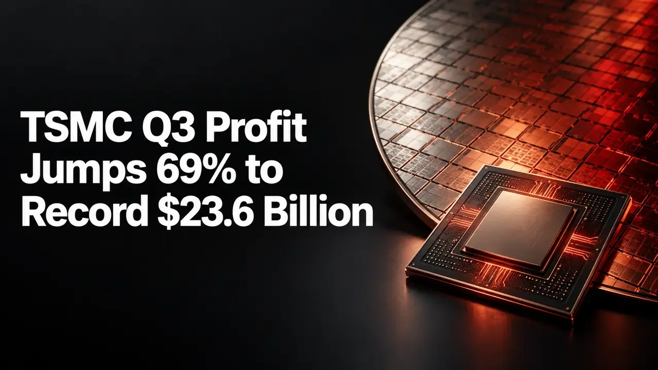 TSMC Q3 Profit Jumps 69% to Record $23.6 Billion