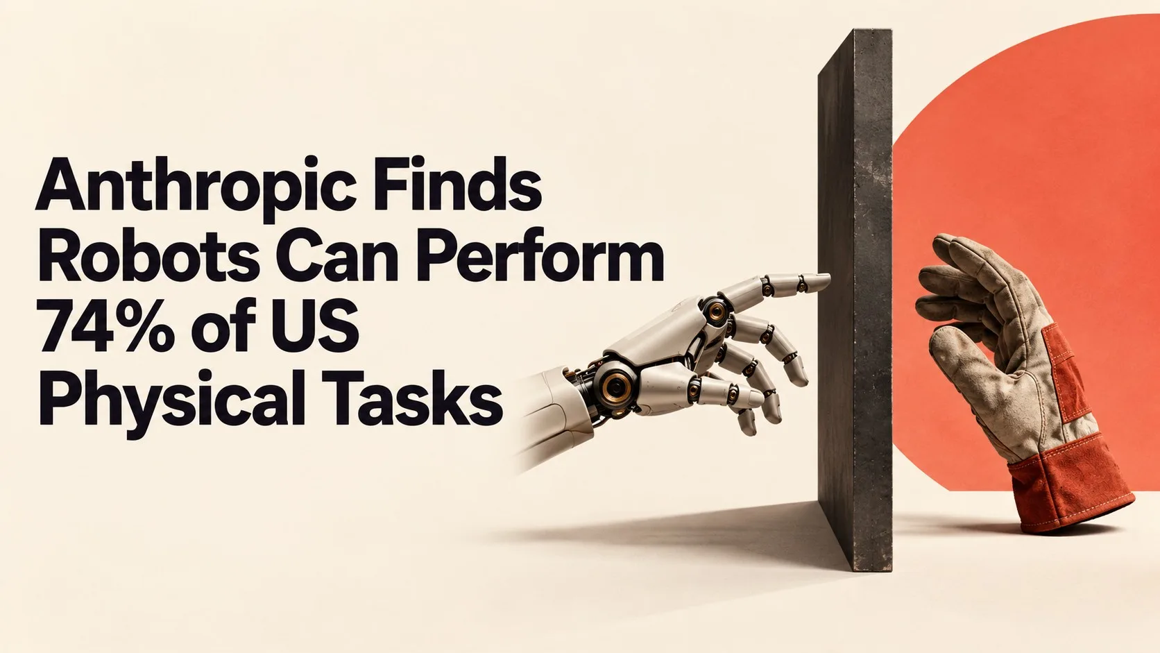 Anthropic Finds Robots Can Perform 74% of US Physical Tasks