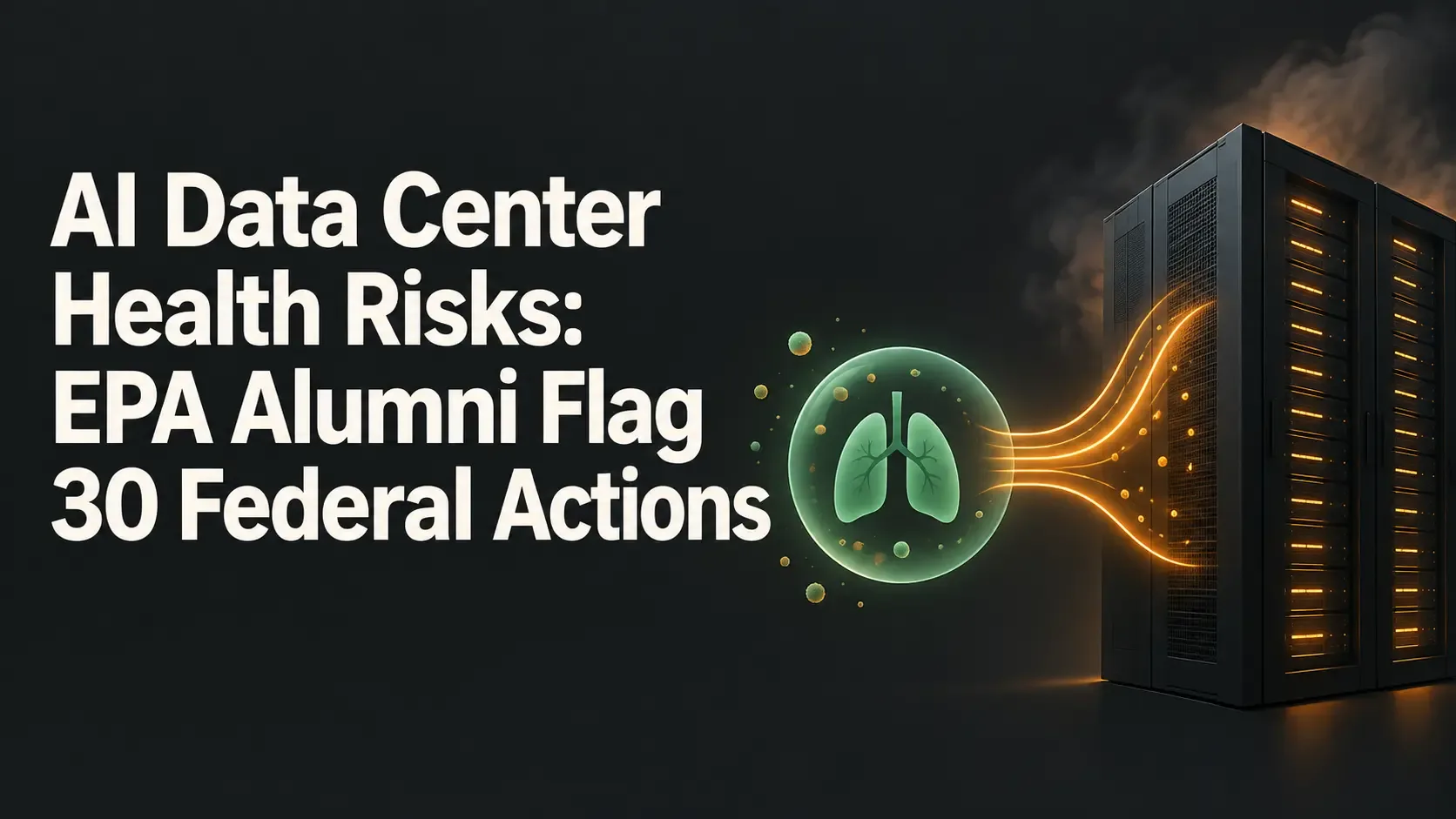 AI Data Center Health Risks: EPA Alumni Flag 30 Federal Actions