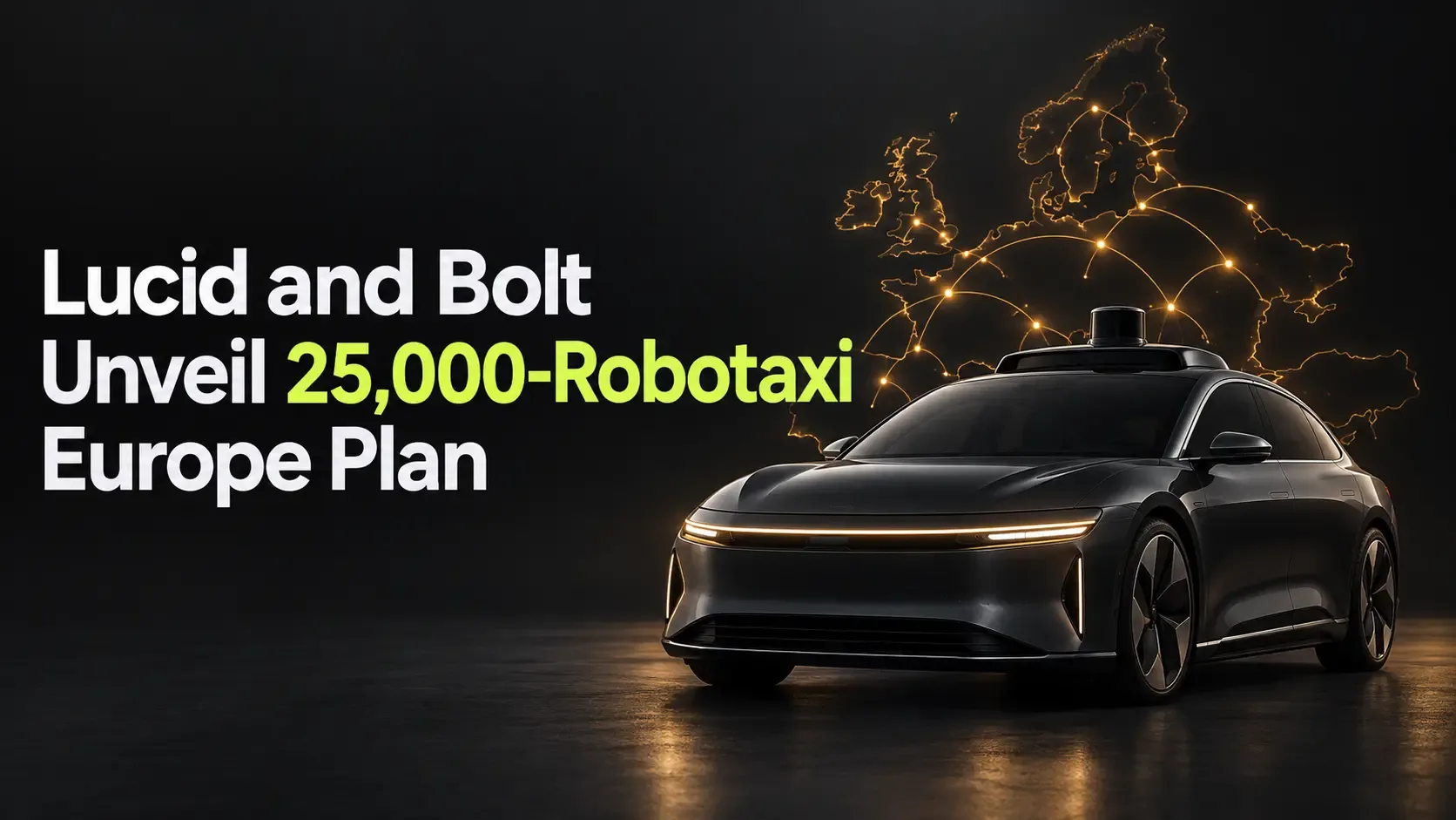 Lucid and Bolt Unveil 25,000-Robotaxi Europe Plan