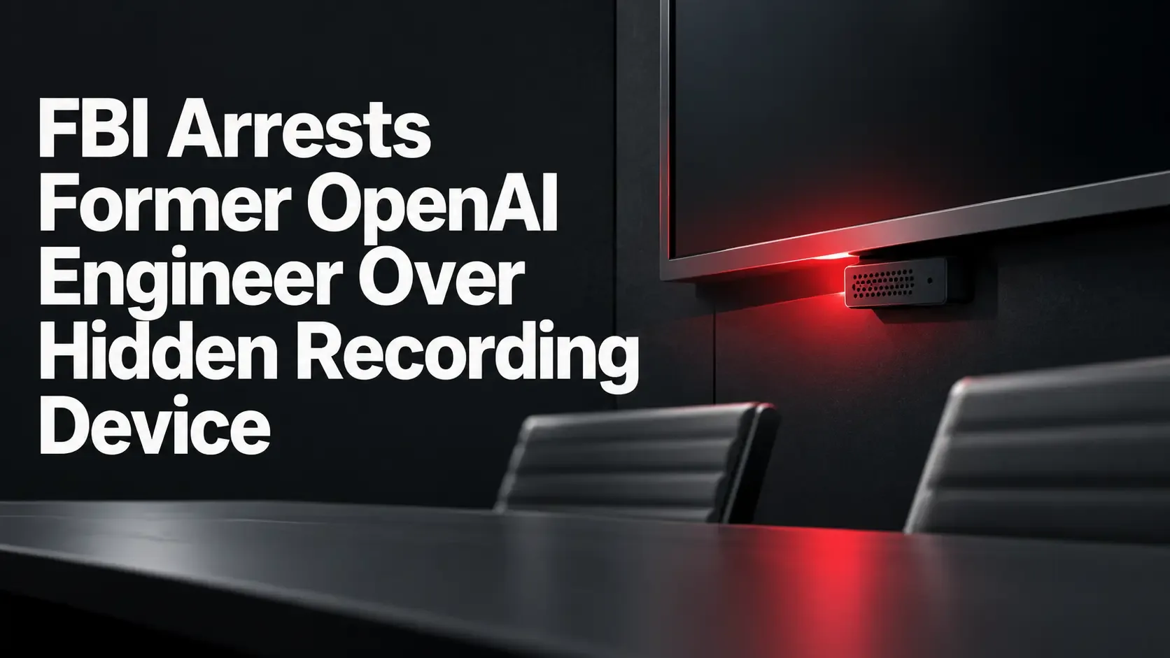 FBI Arrests Former OpenAI Engineer Over Hidden Recording Device