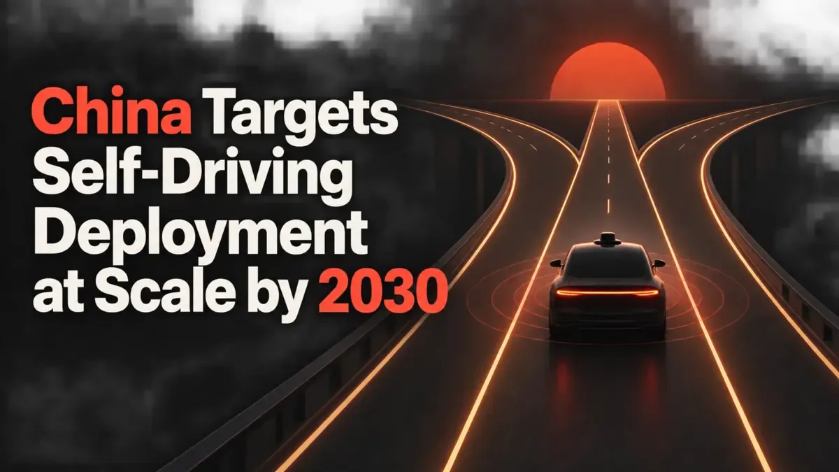 China Targets Self-Driving Deployment at Scale by 2030