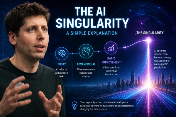 What Did Sam Altman Mean by the AI Singularity? A Simple Explanation