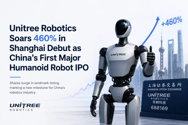 Unitree Robotics Soars 460% in Shanghai Debut as China’s First Major Humanoid Robot IPO