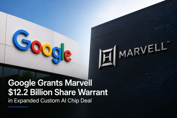 Google Grants Marvell $12.2 Billion Share Warrant in Expanded Custom AI Chip Deal
