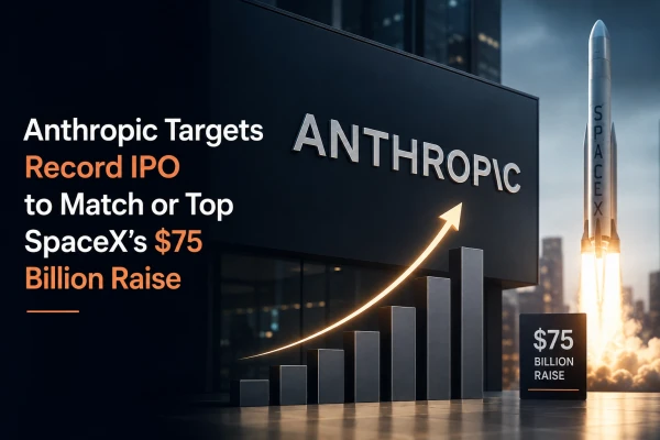 Anthropic Targets Record IPO to Match or Top SpaceX’s $75 Billion Raise
