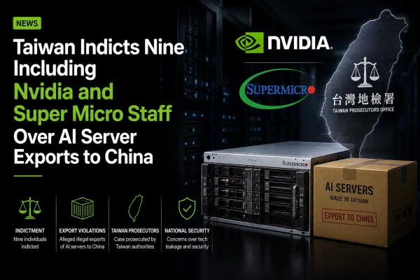 Taiwan Indicts Nine, Including Nvidia Manager, Over Illegal AI Server Exports to China