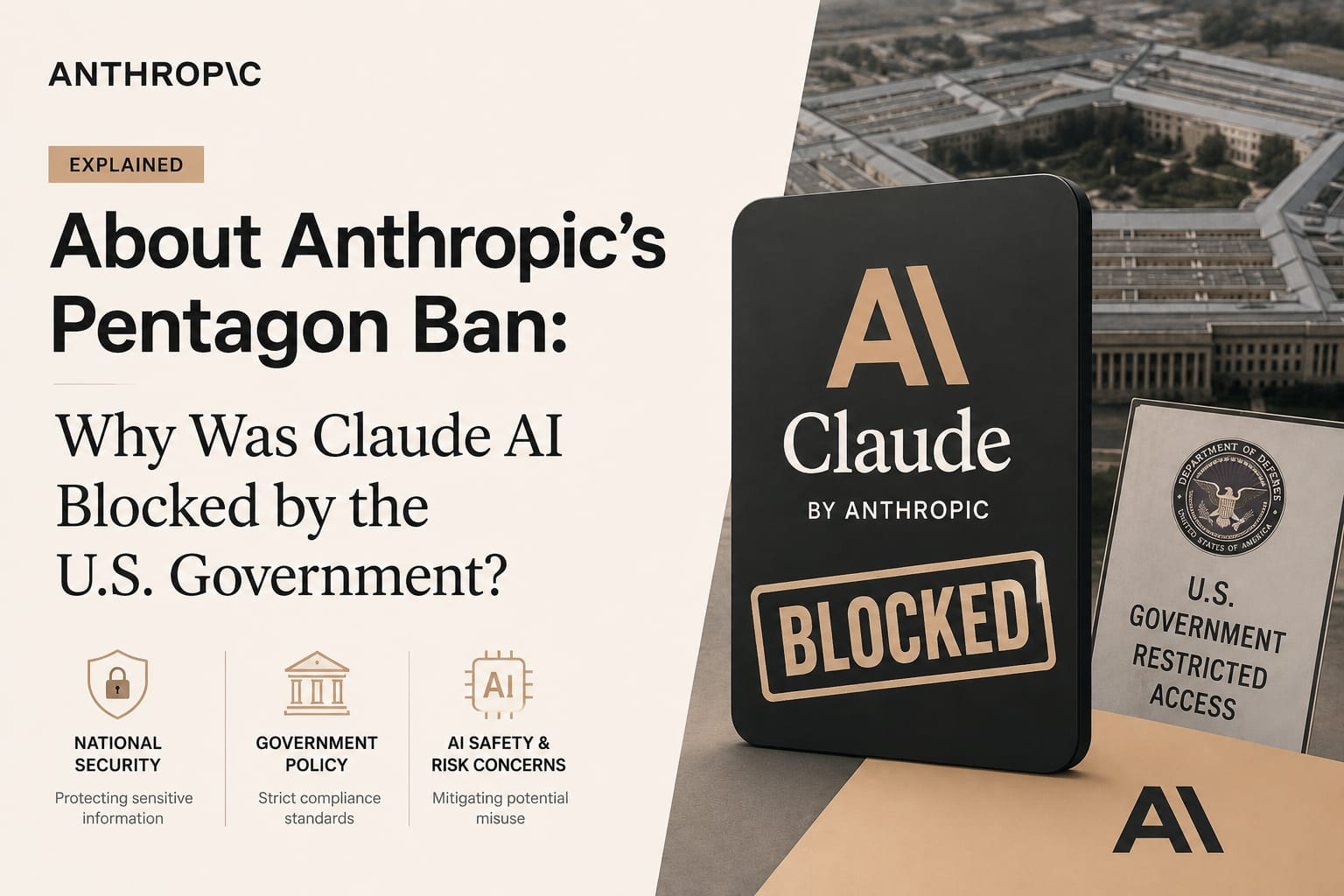 About Anthropic’s Pentagon Ban: Why Was Claude AI Blocked by the U.S. Government?