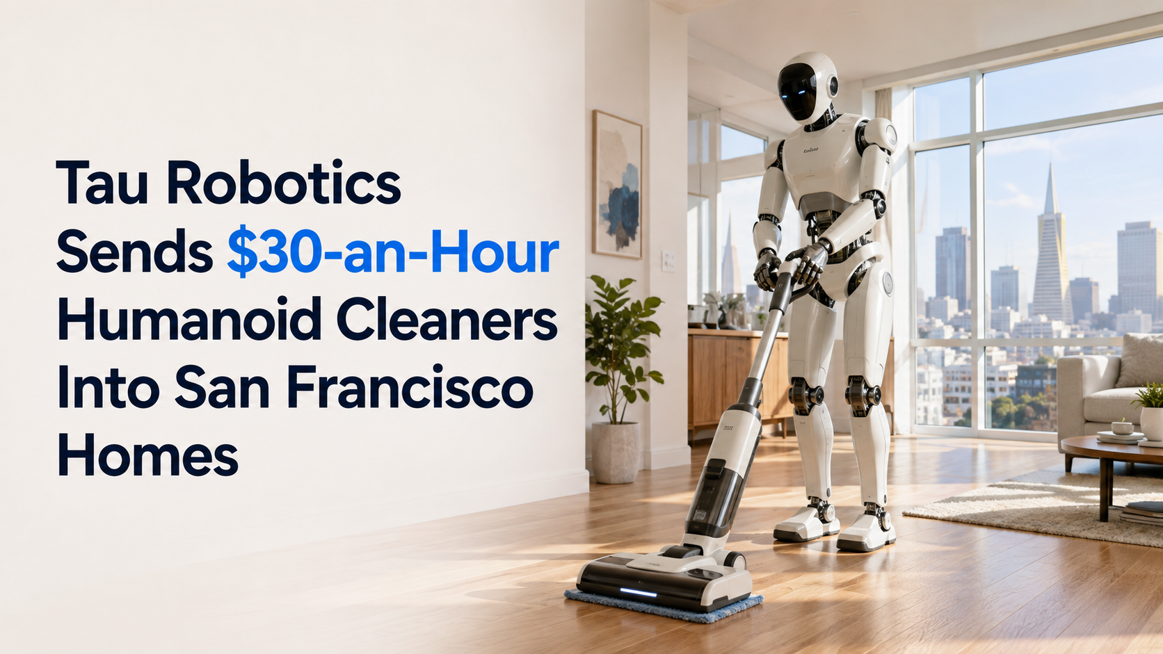 Tau Robotics Sends $30-an-Hour Humanoid Cleaners Into San Francisco Homes